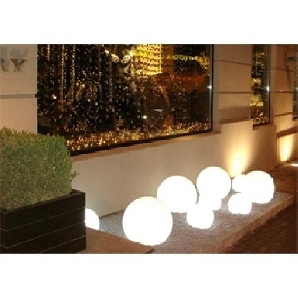 slide slide globo luminoso da giardino diametro 40cm base inox lp-sff040 - foto 2