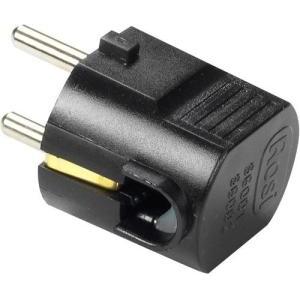 Materiale elettrico spina volante schuko 16a nera rs96002