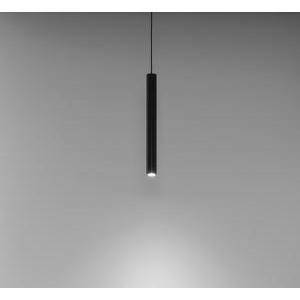 Sospensione led tubolare 7,5w colore nero luce calda dl030/ne