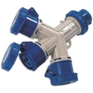 Materiale elettrico moltiplicatore mobile a 3 uscite 1452