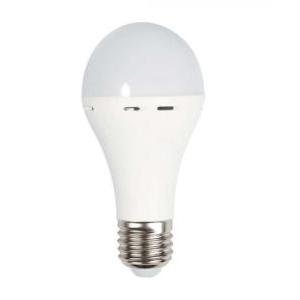 Lampadina led utilizzabile come torcia e27 9w a70 con batteria da 3h 4000k vt-509 - 7010