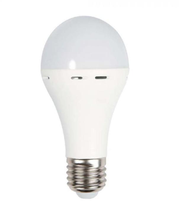 Lampadina LED Utilizzabile Come Torcia E27 9W A70 con Batteria da 3h 4000K VT-509 - 7010