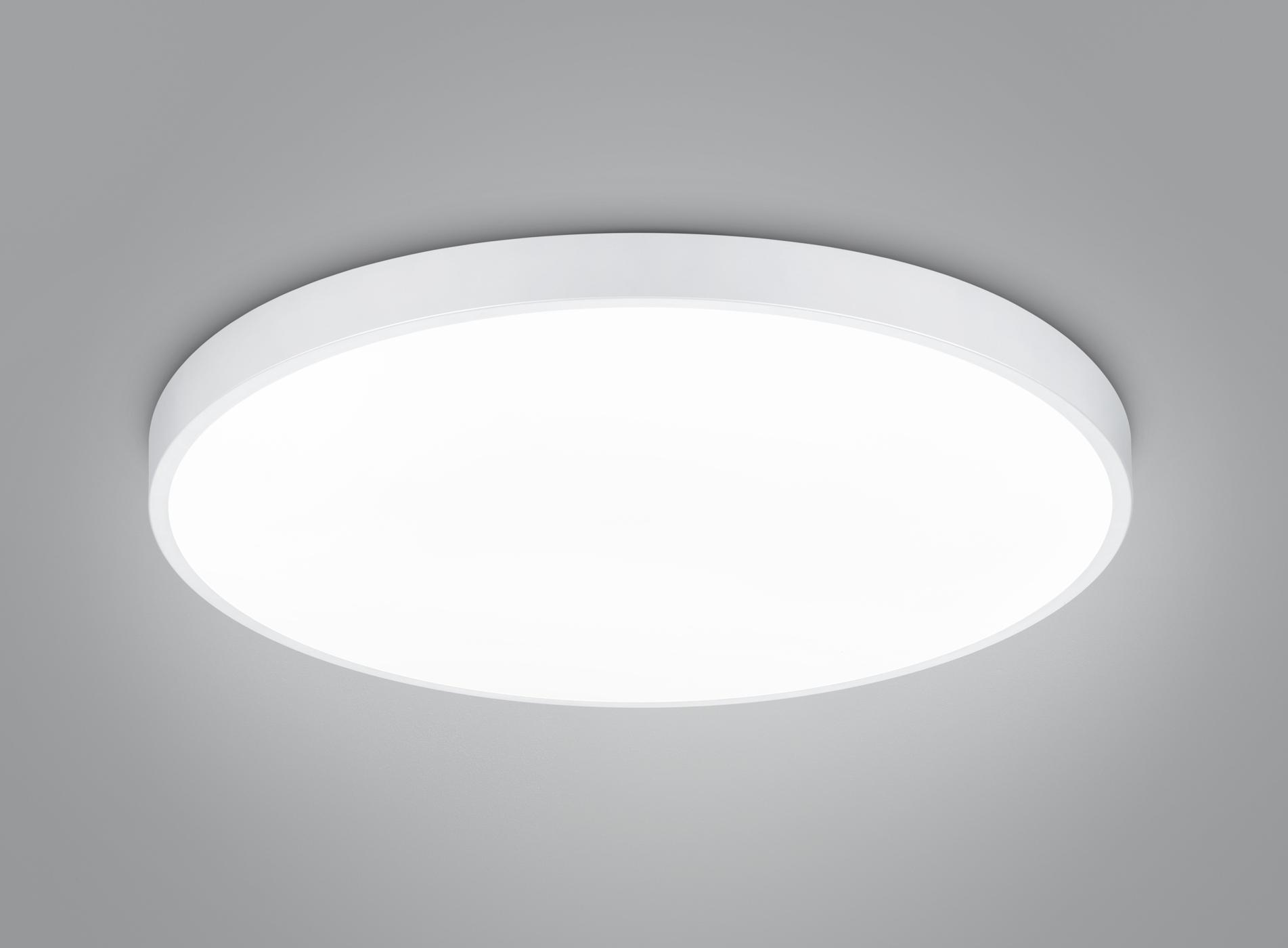 WACO PLAFONIERA LED DIMMERABILE METALLO BIANCO CON INTERRUTTORE PER VARIAZIONE TEMPERATURA DI COLORE LED D. 75CM 01