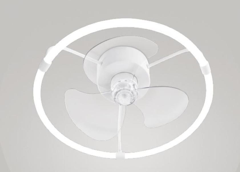 Ventilatore a plafone led Perenz Lem 30W 3 pale bianco - 7176BCT 01