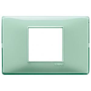 Plana placca 2 moduli colore reflex menta 14652.44
