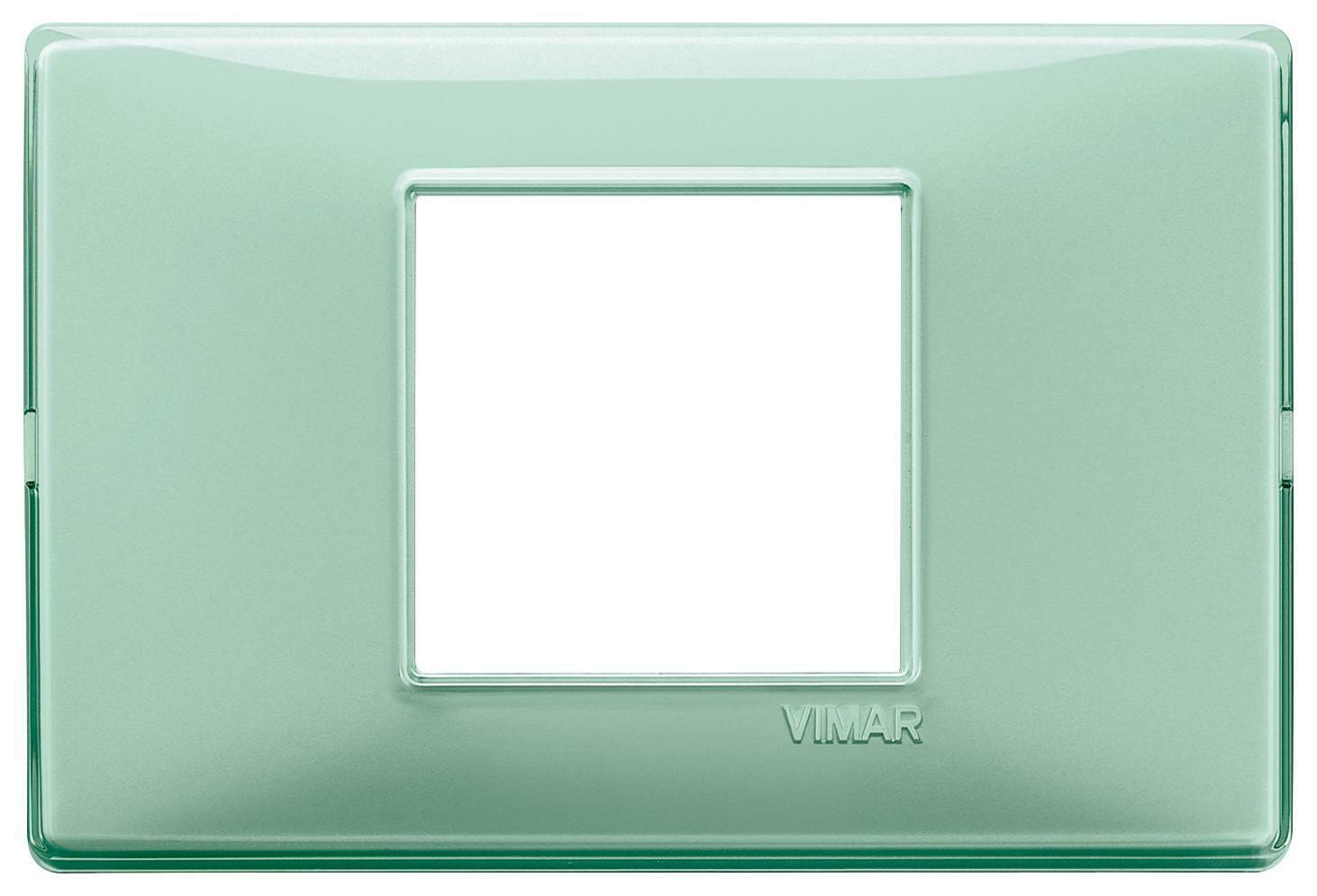 vimar vimar plana placca 2 moduli colore reflex menta 14652.44 - foto 1