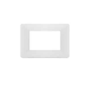 Placca tecnopolimero  joy 4 moduli compatibile con bticino matix bianco - m8004-01 joy-p5004-bi