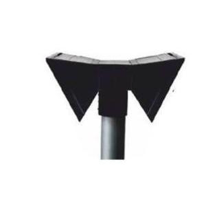 Testapalo  golf 2 luci doppio nero testurizzato - 1009200n