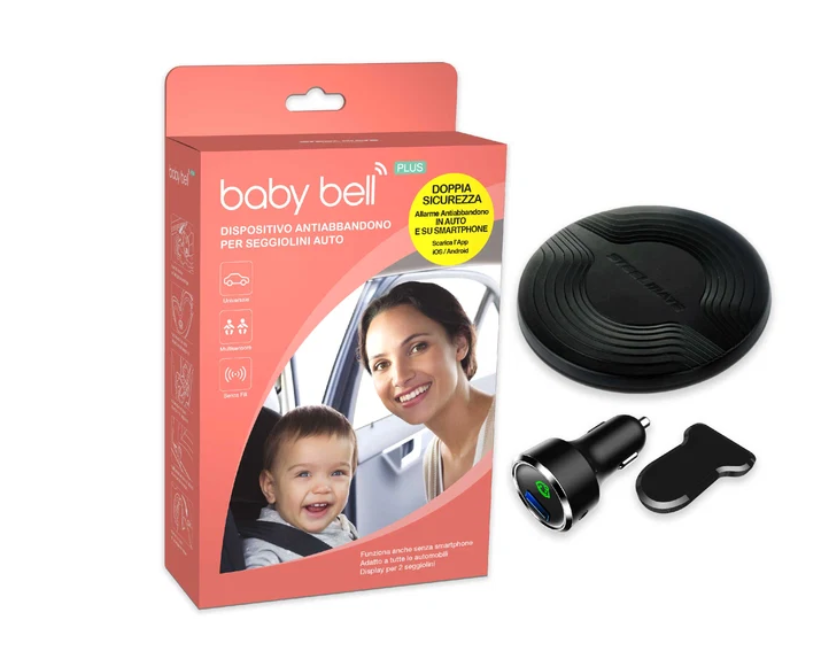 dispositivo antiabbandono baby bell plus per seggiolino auto dispositivo antiabbandono baby bell plus per seggiolino auto con display e sensore pad