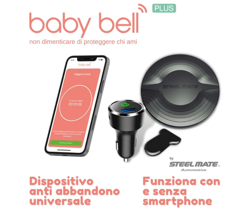 kit antiabbandono seggiolino auto baby bell plus componenti kit antiabbandono seggiolino auto baby bell plus con pad sensore accessorio cintura e display 12v