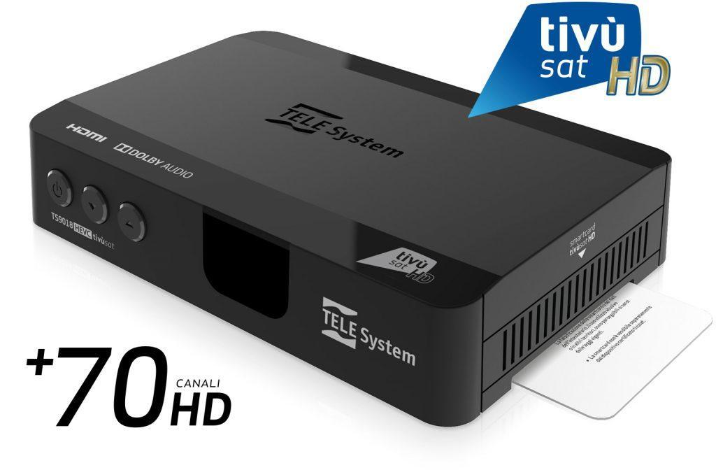 Ricevitore Satellitare HD Telesystem DVB-S/S2 con Smart Card Tivu00f9sat - 58010097  01