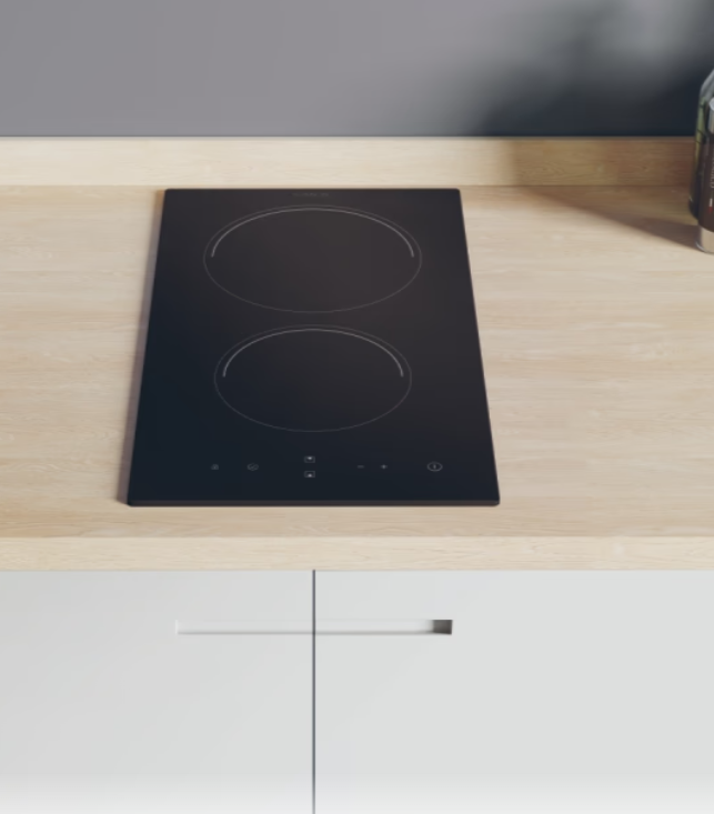 Piano Cottura Candy a Induzione 2 Zone Nero in Vetroceramica 288x520 mm -  CID30G3  02