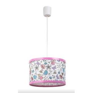 Sospensione  hanka e27 rosa - drx3079