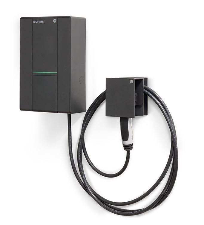 WallBox Scame 1 connettore tipo 2 32A 7,4kW con cavo controllo con smart APP - 205.W119-S 01