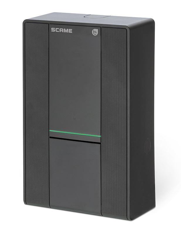 WallBox Scame 1 presa tipo 2 32A 230Vac 7,4kW con blocco spina controllo smart APP - 205.W219-B 01