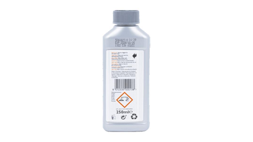 flacone decalcificante gaggia 250 ml per macchina da caffe espresso retro con etichetta