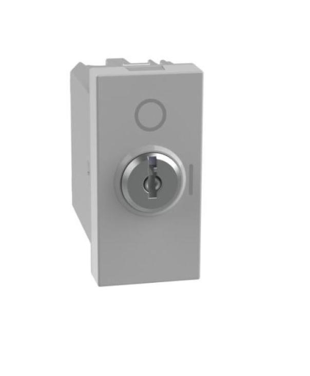 Interruttore a chiave Bticino MatixGo 2P 10AX 1 modulo grigio - JG4012 01