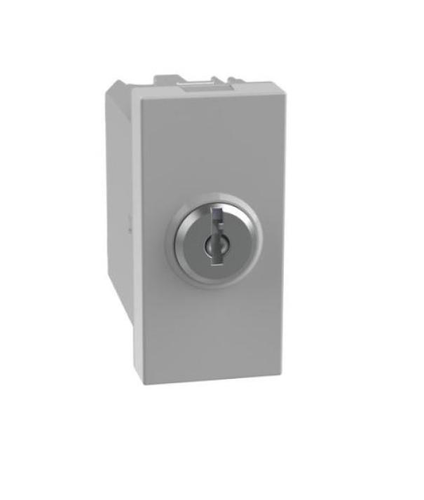 Deviatore a chiave Bticino MatixGo 1P 10AX 1 modulo grigio - JG4022 01
