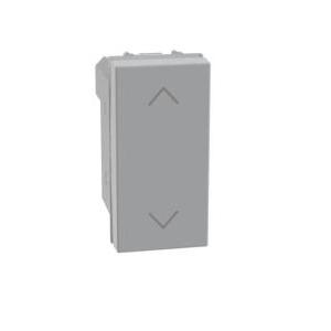 Pulsante doppio  matixgo interbloccato 1 modulo grigio - jg4037n