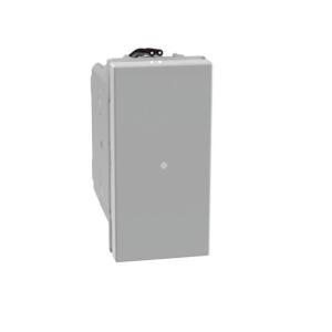 Invertitore assiale  matixgo illuminato con led blu 1p 10ax grigio - jg4054lb