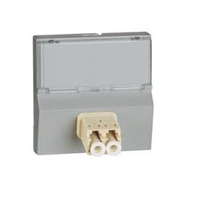 Connettore ottico  matixgo lc 2 moduli grigio - jg4268lc
