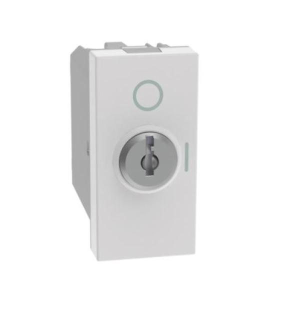 Interruttore a chiave Bticino MatixGo 2P 10AX 1 modulo bianco - JW4012 01