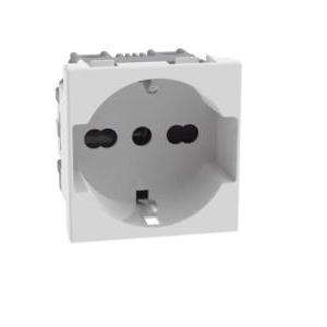 Presa  matixgo 2p+t 16a antibatterico bianco - jw4140a16ab