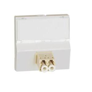 Connettore ottico  matixgo lc 2 moduli bianco - jw4268lc