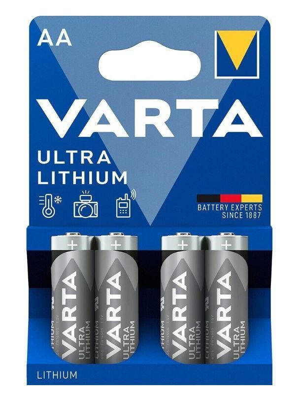 Batteria Stilo AA Varta Li-ion 1,5V 4 pezzi - 06106301404 01