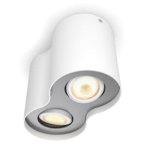 Faretto doppio  pillar con dimmer switch gu10 5,5w 2200-6500k bianco - 5633231p7