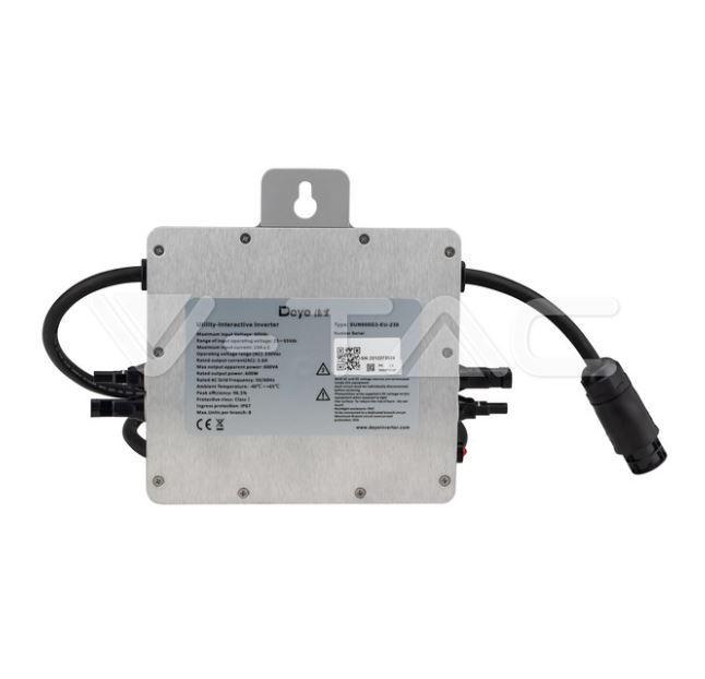 Micro inverter monofase V-tac 600W 230Vac con modulo Wifi IP67 VT-SUN600G3-EU-230 - 11614 02