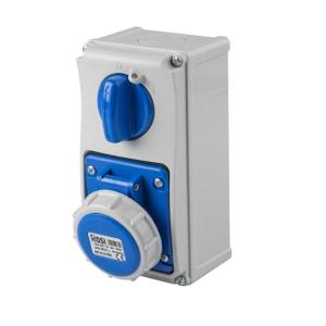 Presa fissa  interbloccato con fondo 50760 2p+e 16a - 19.3216b6