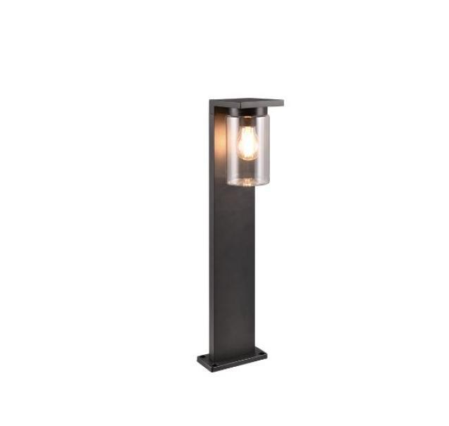 Palo Trio Lighting Ardila 1xE27 con sensore crepuscolare nero - 511660132 01
