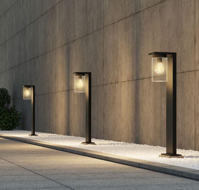 Palo Trio Lighting Ardila 1xE27 con sensore crepuscolare nero - 511660132 03
