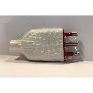 Materiale elettrico spina in gomma antischiacciamento 2p+t 16a bianca rs78006