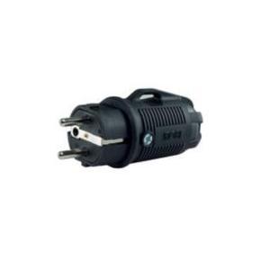 Kit spina maschio e femmina in gomma, 250 V 16 A, IP44, nero | Leroy Merlin