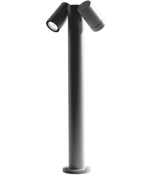 Paletto da esterno Gea Luce 2xGU10 IP65 altezza 70cm antracite - GES1123 01