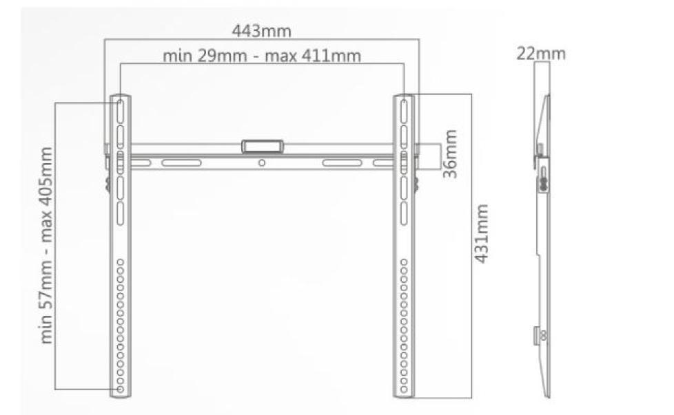 Supporto tv Superior Fixed Ultra Flat 32-55 pollici - SUPSTV002 02