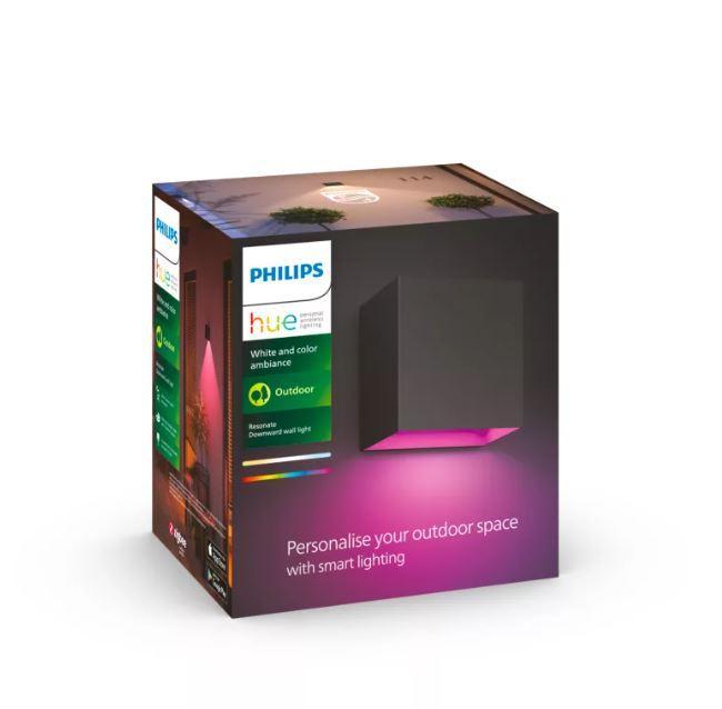Lampada da parete led Philips Hue Resonate 8W 2000-6500K Hue White Color ambiance  nero - 46677700 04