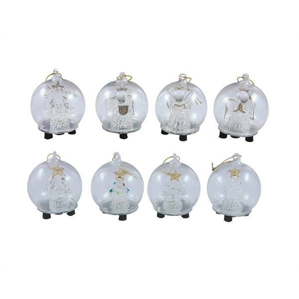 giocoplast natale giocoplast globo in vetro con angeli led 48110119 - foto 2