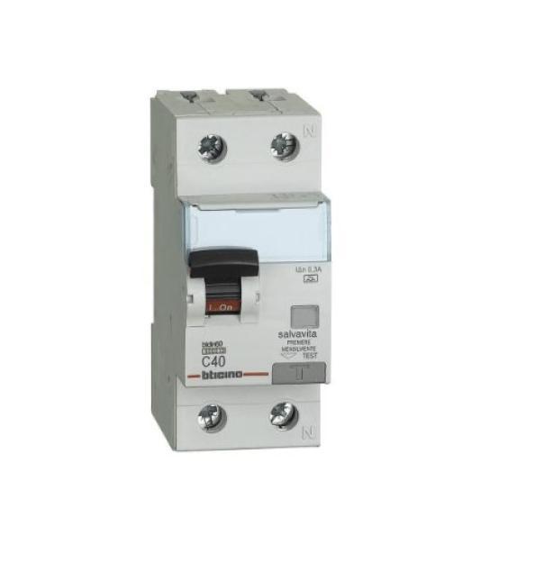Interruttore magnetotermico differenziale Bticino 1P+N 40A tipo A - GN8814A40 01