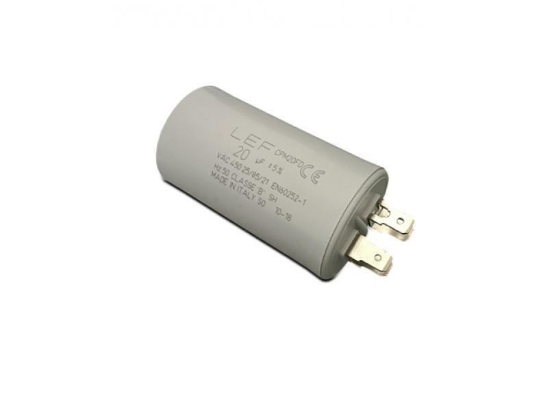 lef lef condensatore plastico di rifasamento per motore 50uf 450v cpm50fd - foto 1