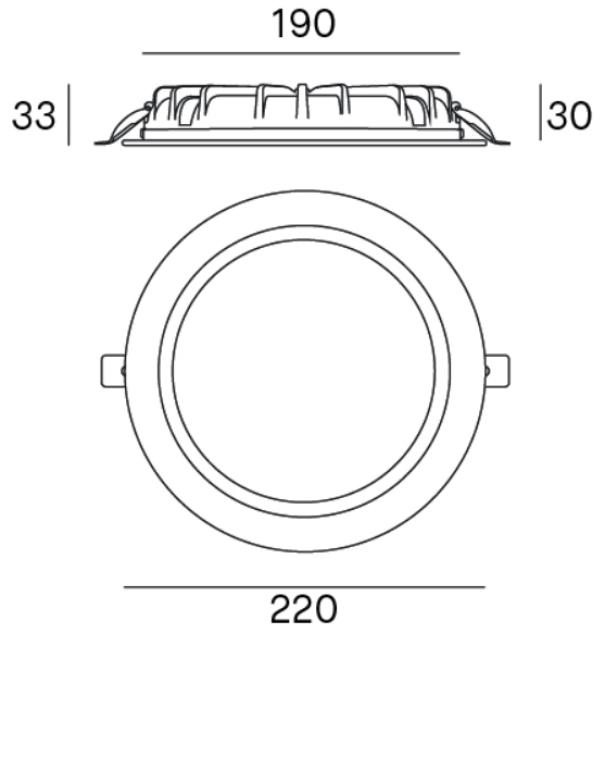 Faretto da incasso led Nobile 18 led/W 3000/4000/6000K -  PLN3/D 03