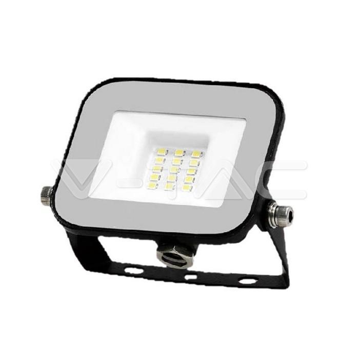 Proiettore LED V-tac 10W luce fredda 6500K colore nero VT-44010 - 10010 01