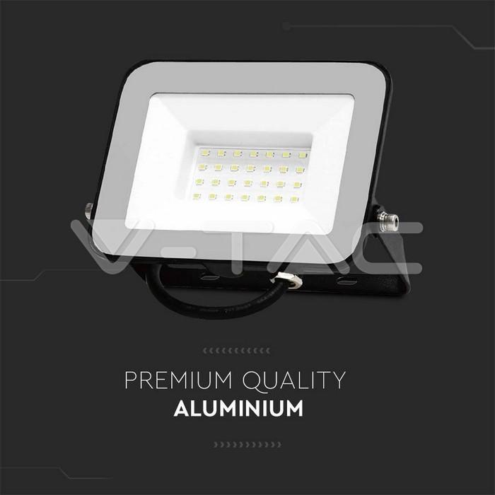 Proiettore LED V-tac 30W luce fredda 6500K colore nero VT-44030 - 10022 04