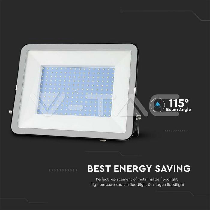 Proiettore LED V-tac 300W luce fredda 6500K colore nero VT-44300 - 10032  04
