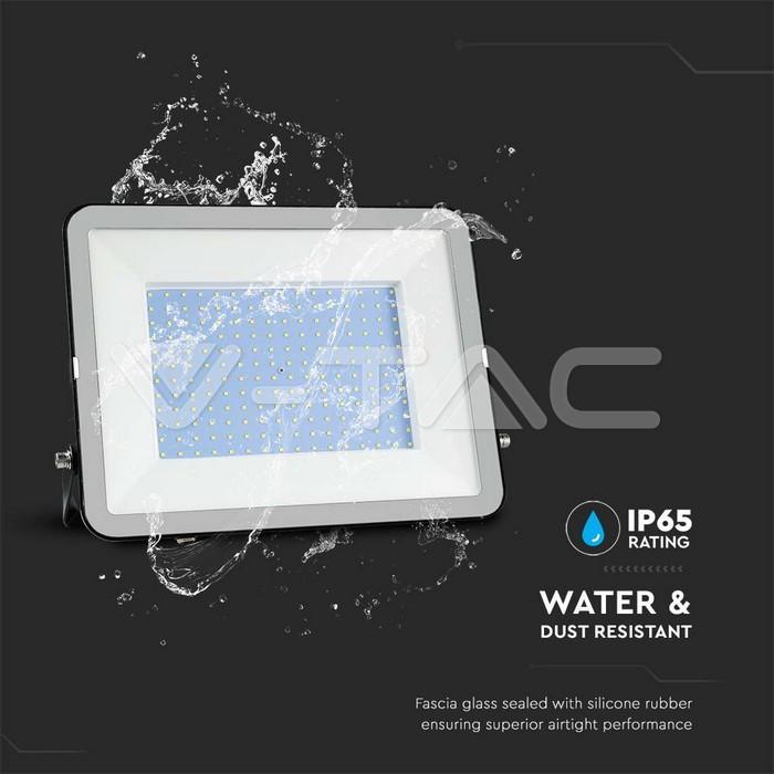 Proiettore LED V-tac 300W luce fredda 6500K colore nero VT-44300 - 10032  05
