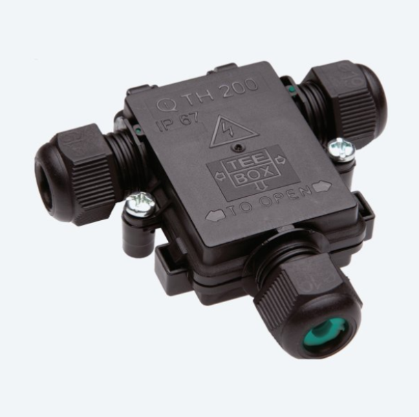 Kit scatola di derivazione Techno 3 vie 3P nero - THR.200.S3M 01