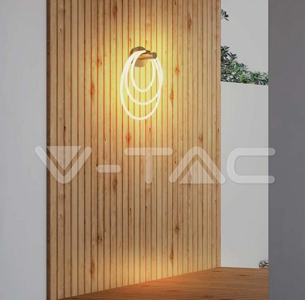 Lampada da parete led V-tac 37W 3000K corpo in oro VT-7927  - 15348 04