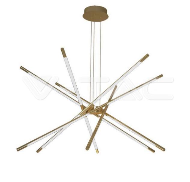 Lampada a sospensione led V-tac 42W 3000K corpo in oro VT-7922-G -  15343 01